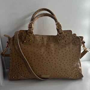 Rebecca Minkoff Brown Textured Satchel